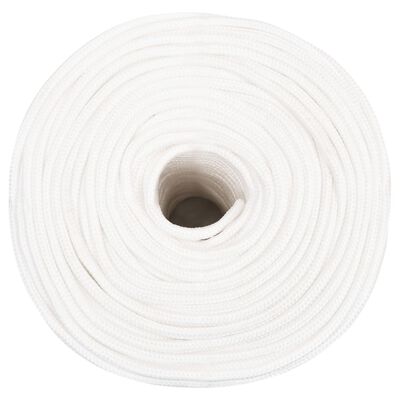 vidaXL Corda de barco 6 mm 25 m polipropileno branco completo