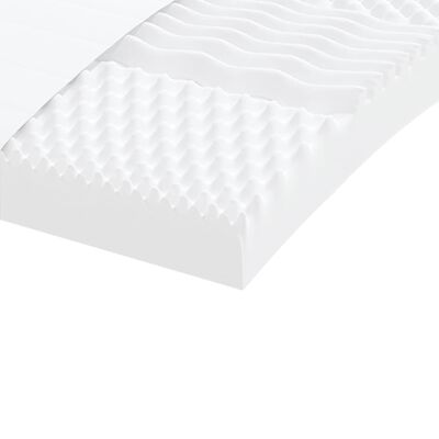 vidaXL Colchão de espuma 90x190 cm 7 zonas dureza 20 ILD branco