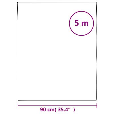 vidaXL Película para janela estática 90x500 cm PVC preto fosco