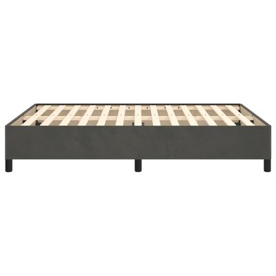 vidaXL Estrutura de cama 140x190 cm veludo cinzento-escuro