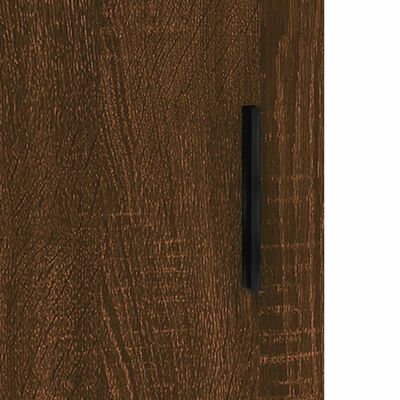 vidaXL Armário alto 34,5x34x180cm madeira processada carvalho castanho