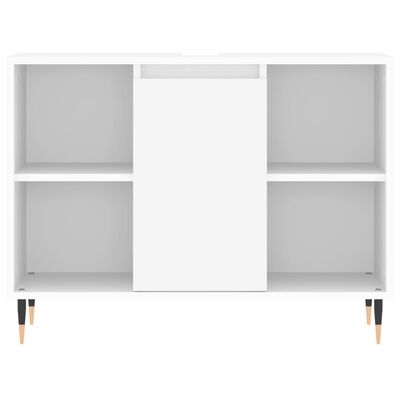 vidaXL Armário de casa de banho 80x33x60 cm derivados madeira branco