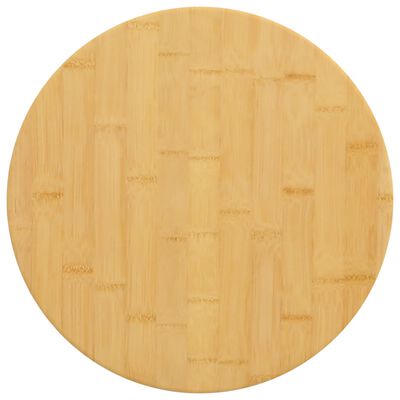 vidaXL Tampo de mesa Ø30x2,5 cm bambu