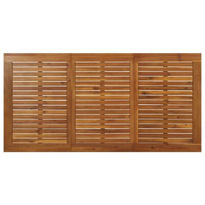 vidaXL Mesa jardim c/ pernas estilo grampo 160x80x75 cm acácia maciça