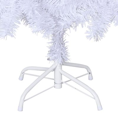 vidaXL Árvore de Natal artificial com ramos grossos 150 cm PVC branco