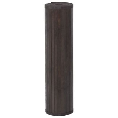 vidaXL Tapete retangular 80x300 cm bambu castanho-escuro