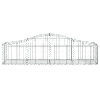 vidaXL Cestos gabião arqueados 30pcs 200x50x40/60 cm ferro galvanizado