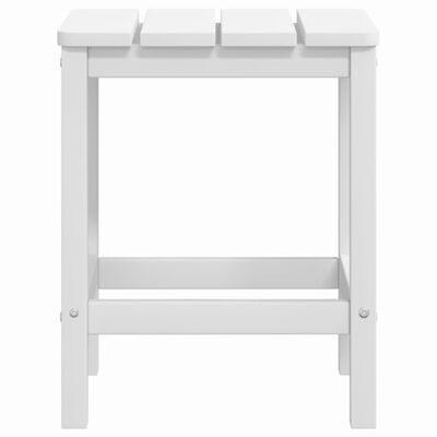 vidaXL Cadeira de jardim Adirondack com mesa PEAD branco