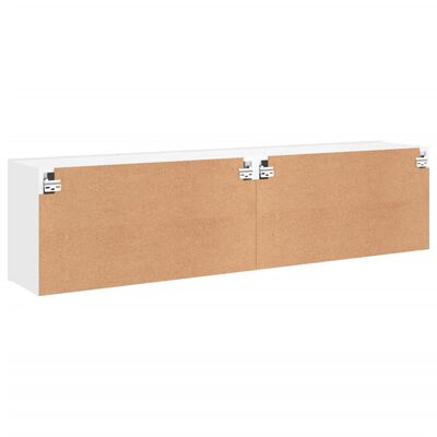 vidaXL Móveis de parede para TV 2 pcs 80x30x41 cm branco