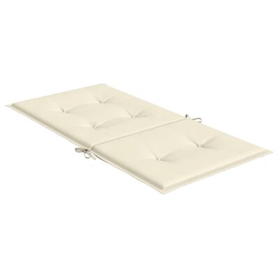 vidaXL Almofadões lombares p/ cadeiras de jardim 6pcs oxford creme