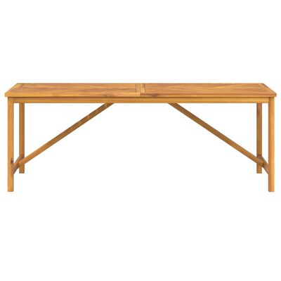 vidaXL Mesa de jantar para jardim 200x90x74cm madeira de acácia maciça