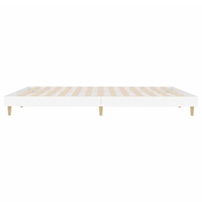 vidaXL Estrutura de cama 200x200 cm derivados de madeira branco