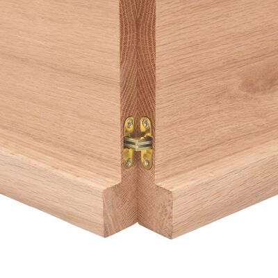 vidaXL Prateleira de parede 120x50x(2-4) cm carvalho tratado castanho