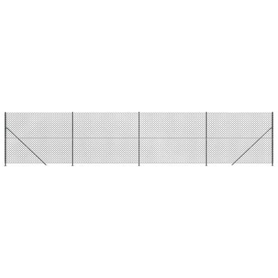 vidaXL Cerca de arame com flange 1,4x10 m antracite