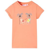 T-shirt para criança cor pêssego 92