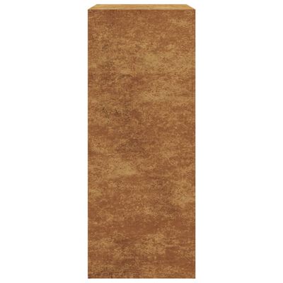 VidaXL Suporte para lenha 60x40x100 cm aço corten