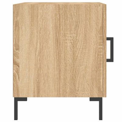 vidaXL Mesa cabeceira 2pcs 40x40x50cm deriv. madeira carvalho sonoma