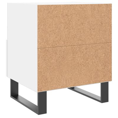 vidaXL Mesas de cabeceira 2 pcs 40x35x47,5 cm deriv. de madeira branco