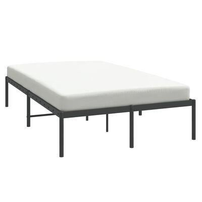 vidaXL Estrutura de cama 120x190 cm metal preto