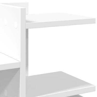 vidaXL Organizador de secretária 49x20x52,5cm derivados madeira branco