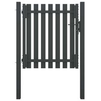 vidaXL Portão de cerca para jardim 1x1,25 m aço antracite