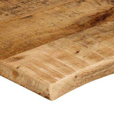 vidaXL Tampo de mesa borda viva 120x60x2,5 cm mangueira áspera maciça