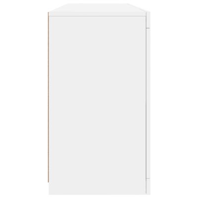 vidaXL Aparador com luzes LED 163x37x67 cm branco