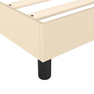 vidaXL Estrutura de cama tecido 100x200 cm cor creme