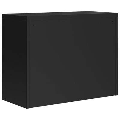 vidaXL Arquivador 90x40x110 cm aço preto