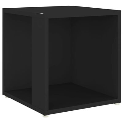 vidaXL Mesa de apoio 33x33x34,5 cm derivados de madeira preto