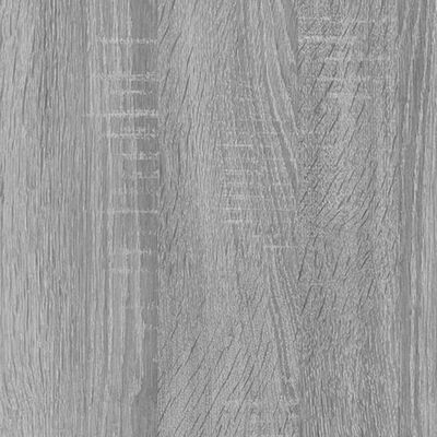 vidaXL Aparador 91x29,5x65 cm derivados de madeira cinzento sonoma