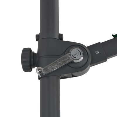 vidaXL Guarda-sol de jardim cantilever com poste de aço 300 cm verde