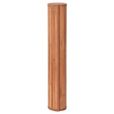 vidaXL Tapete retangular 100x200 cm bambu castanho