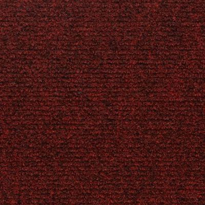 vidaXL Tapetes de escada adesivos retangulares 15 pcs 60x25cm vermelho