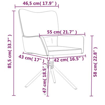 vidaXL Cadeiras de jantar giratórias 2 pcs veludo rosa