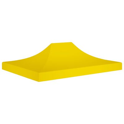 vidaXL Teto para tenda de festas 4x3 m 270 g/m² amarelo