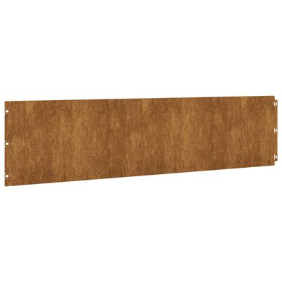 vidaXL Bordas de relvado 10 pcs 25x103 cm aço corten flexível