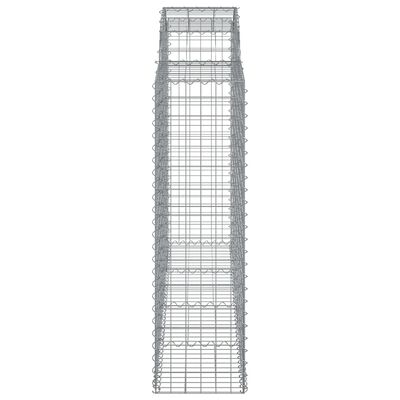 vidaXL Cestos gabião arqueados 30 pcs 200x50x140/160 ferro galvanizado