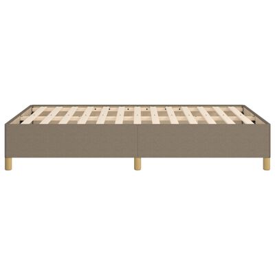 vidaXL Estrutura de cama 120x200 cm tecido cinza-acastanhado