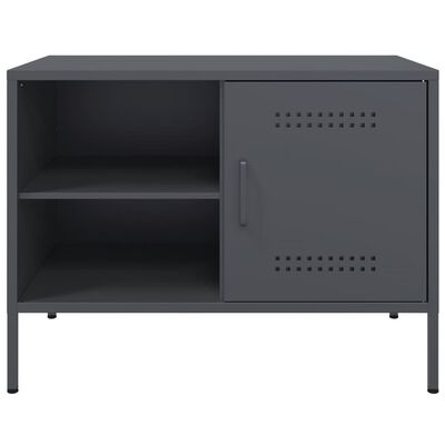 vidaXL Móvel de TV 68x39x50,5 cm aço antracite