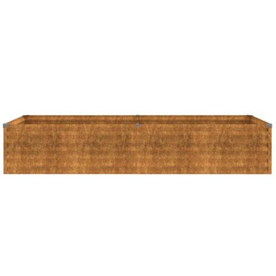 vidaXL Canteiro elevado de jardim 194x50x36 cm aço corten