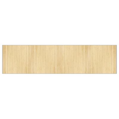 vidaXL Tapete retangular 100x400 cm bambu cor natural clara
