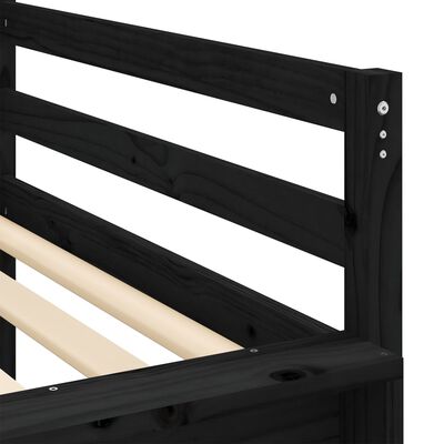 vidaXL Cama alta para criança com torre 80x200 cm pinho maciço rosa