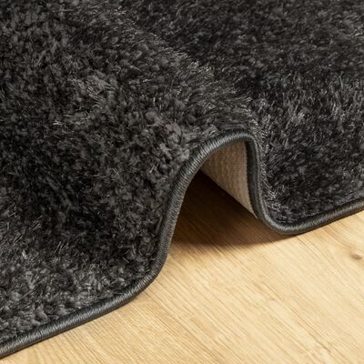 vidaXL Tapete de pelo alto aspeto brilhante ISTAN 160x230cm antracite