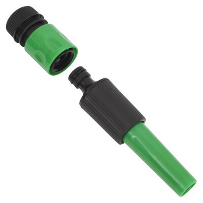 VidaXL Mangueira de jardim com conjunto de encaixe 0,5" 10 m PVC verde