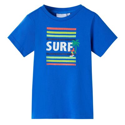 T-shirt infantil azul brilhante 104