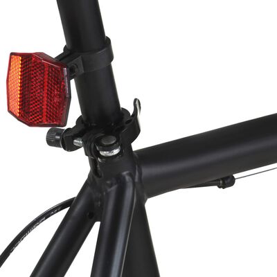 vidaXL Bicicleta de mudanças fixas 700c 51 cm preto