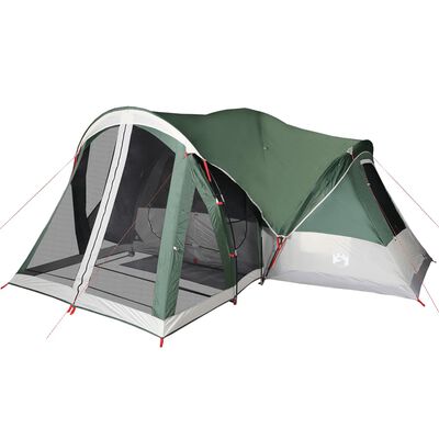 vidaXL Tenda familiar tipi para 8 pessoas impermeável verde