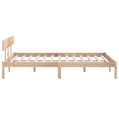 vidaXL Estrutura de cama sem colchão 200x200 cm madeira maciça