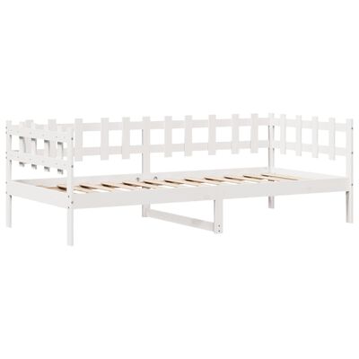 vidaXL Sofá-cama com gavetas 80x200 cm madeira de pinho maciça